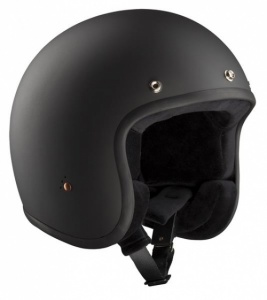 Bandit Jet ECE Open Face Motorcycle Helmet - Matt Black